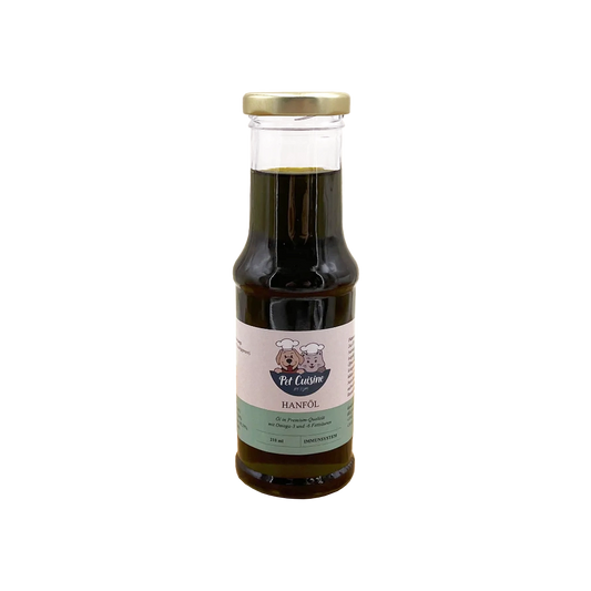 Pet Cuisine Hanföl für Hunde und Katzen 210 ml Flasche