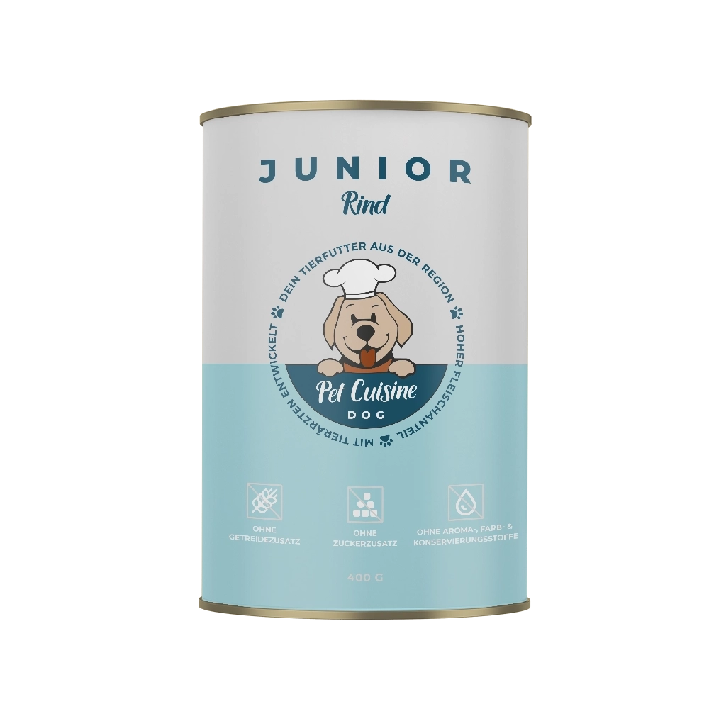 Pet Cuisine Hundefutter JUNIOR Rind 400g Dose