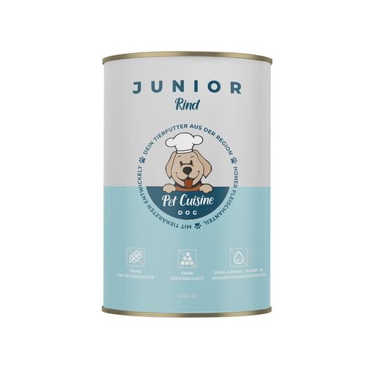 Pet Cuisine Hundefutter JUNIOR Rind 400g Dose