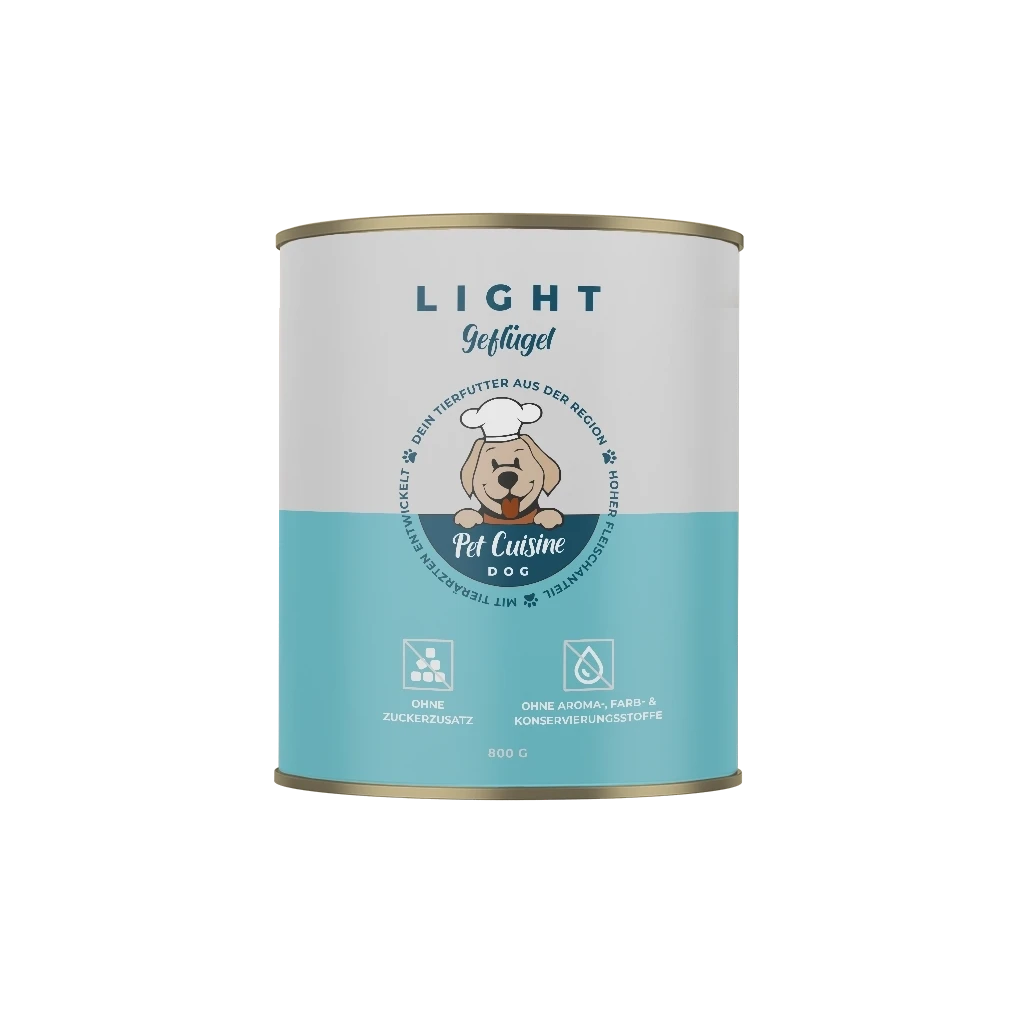 Pet Cuisine Hunderfutter LIGHT Geflügel 800g Dose