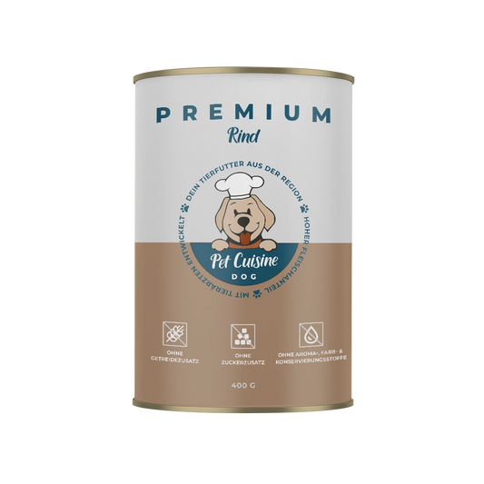 Pet Cuisine Hunderfutter PREMIUM Rind 400g Dose