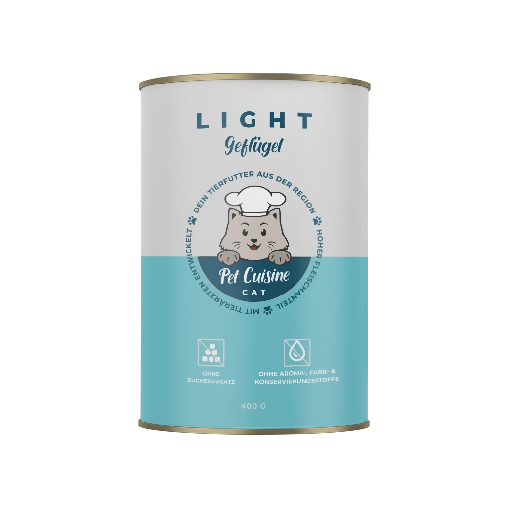 Pet Cuisine Katzenfutter LIGHT Geflügel 400g Dose