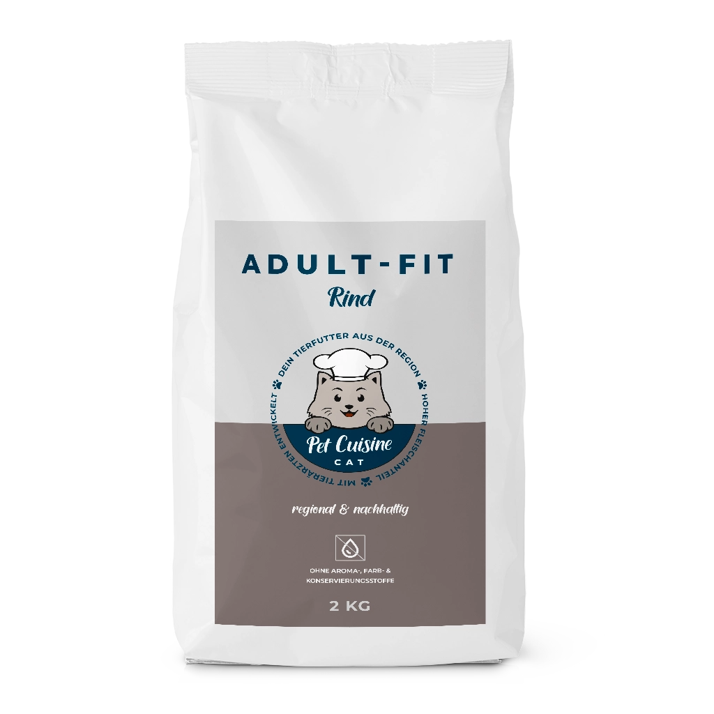 Pet Cuisine Katzen Trockenfutter ADULT-FIT Rind 2Kg Sack